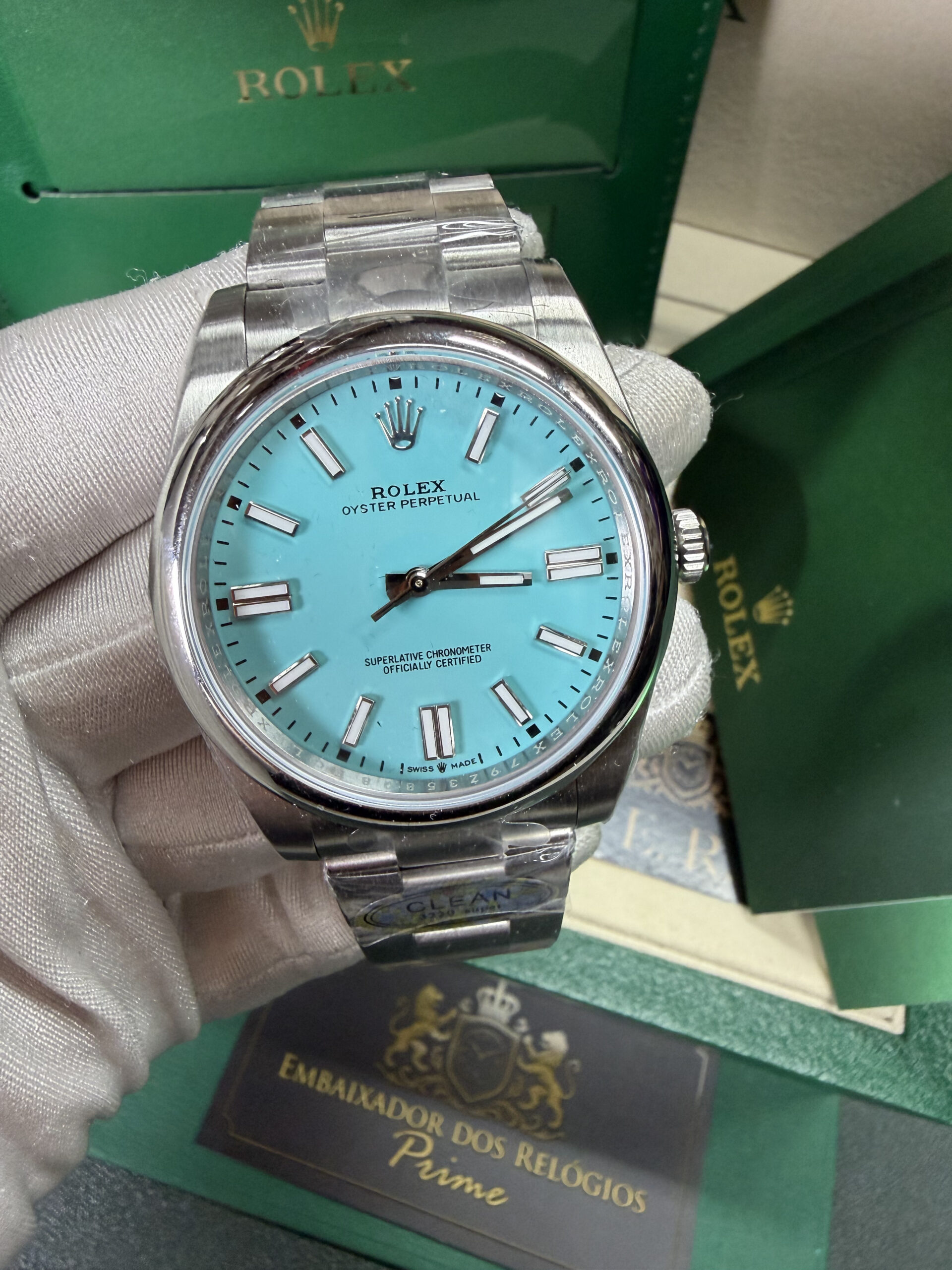 IMG_6110 Oyster Perpetual Azul-turquesa - Imagem 1