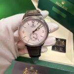 Geneve 1908 branco/couro morrom / prata