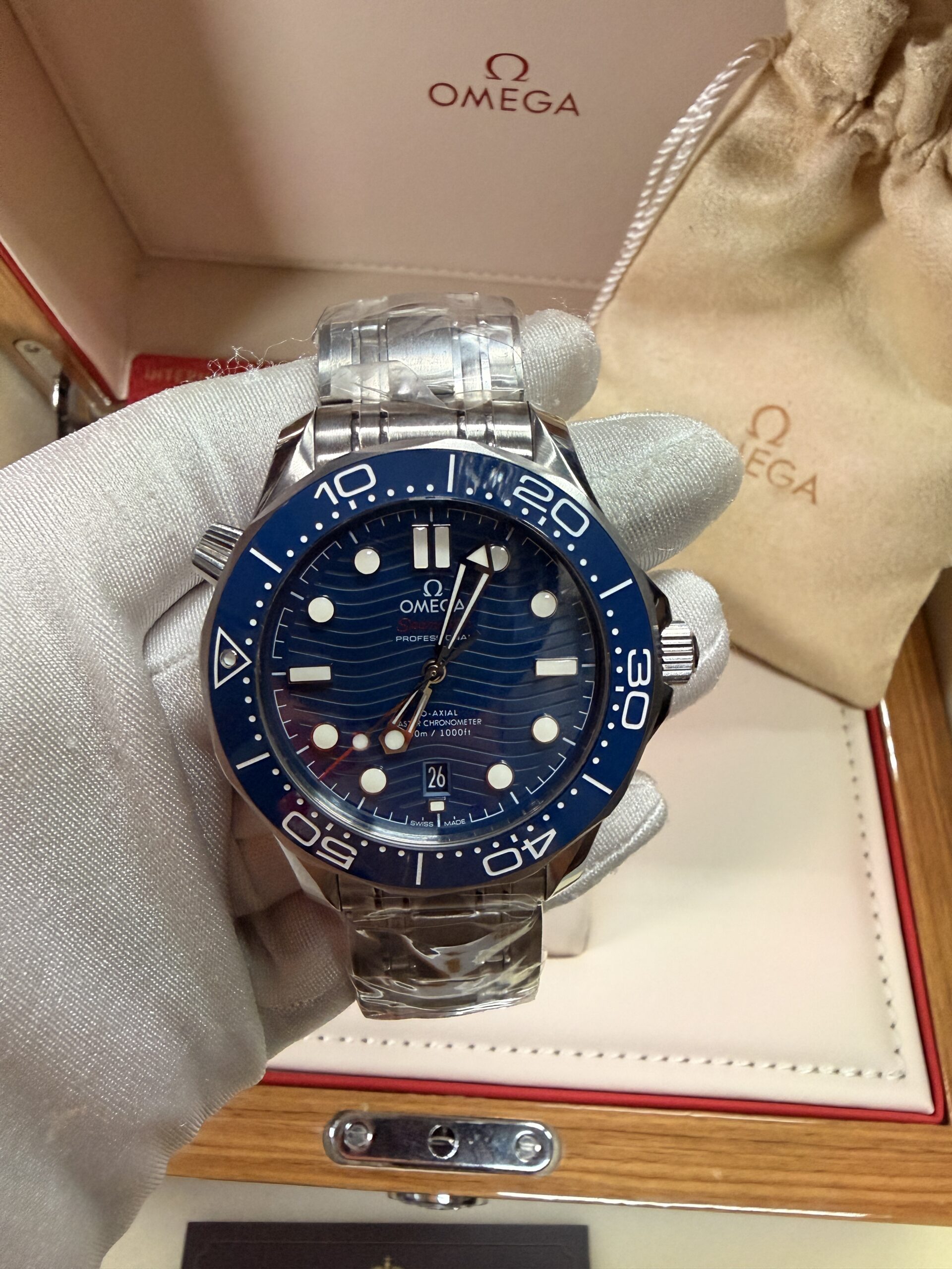 IMG_8464 Seamaster Diver 300M Azul - Imagem 1