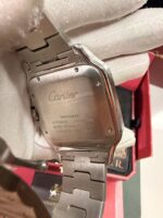 Cartier Santos Prata/Dourado - Grande - Imagem 7