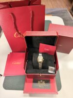 Cartier Santos Prata/Dourado - Médio - Imagem 4