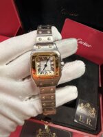 Cartier Santos Prata/Dourado - Médio - Imagem 2