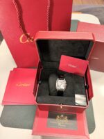 Cartier Santos Dumont Prata/Preto - Médio - Imagem 6