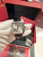 Cartier Santos Dumont Prata/Preto - Médio